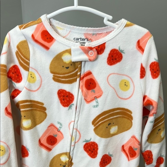 Carter's Fleece Footies with Cute Patterns | Toddler Girl Footies - Picture 5 of 9